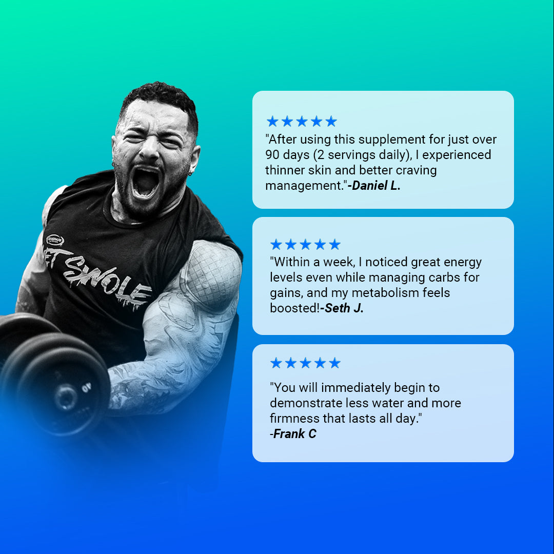 Testimonials for Proven GDA - Glucose Disposal Agent, showcasing user experiences and positive results regarding energy and fat management.