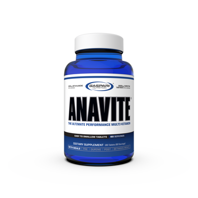 Image of Anavite Tablets by Gaspari Nutrition, showcasing the advanced formula of this sports multivitamin for performance and recovery.