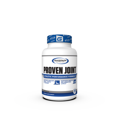 Front view of Gaspari Nutrition PROVEN JOINT supplement bottle, labeled as an athletic performance formula, supporting joint and bone health.