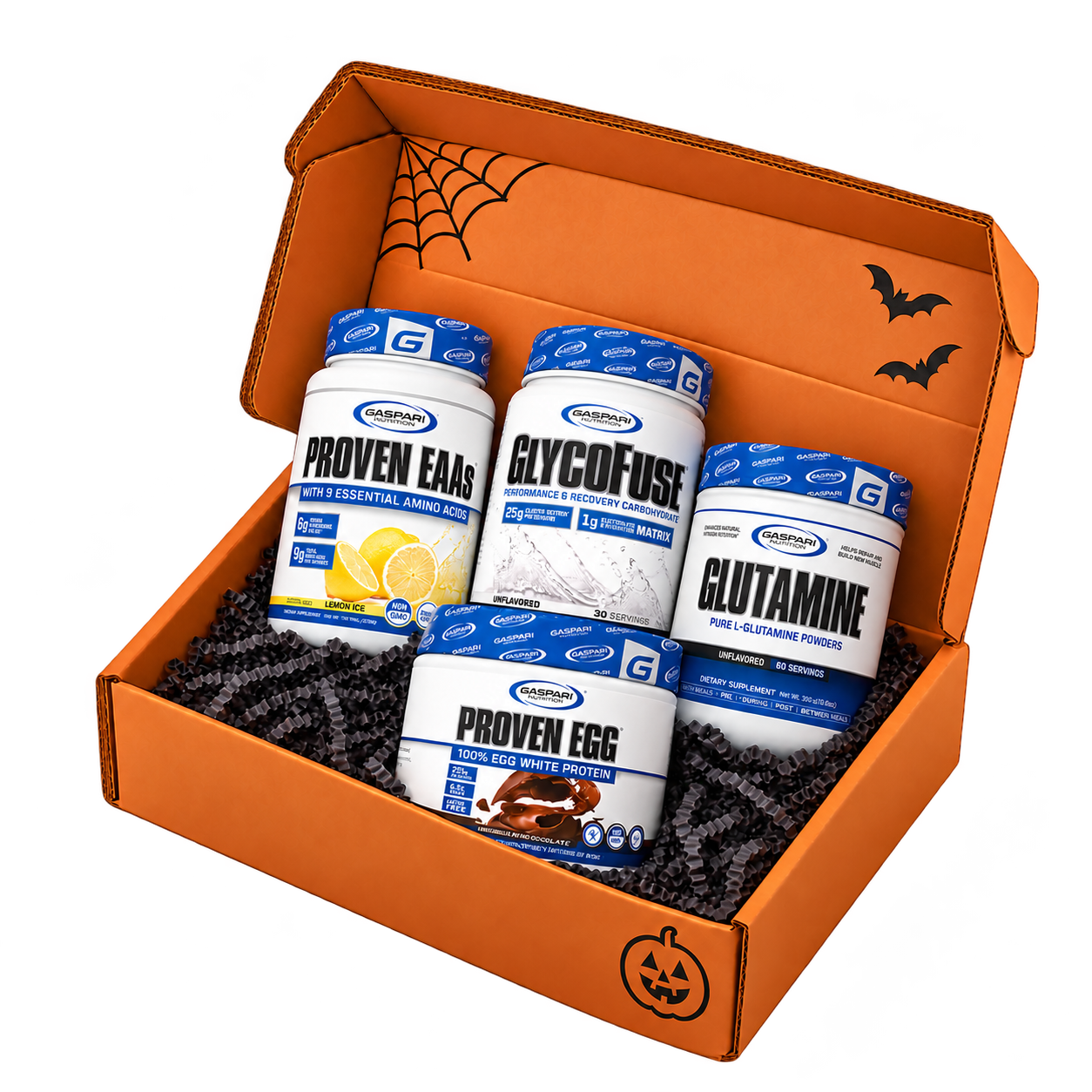 Zombie Monster Box: Proven EAAs · GlycoFuse · Glutamine, plus Chocolate Proven Egg bonus