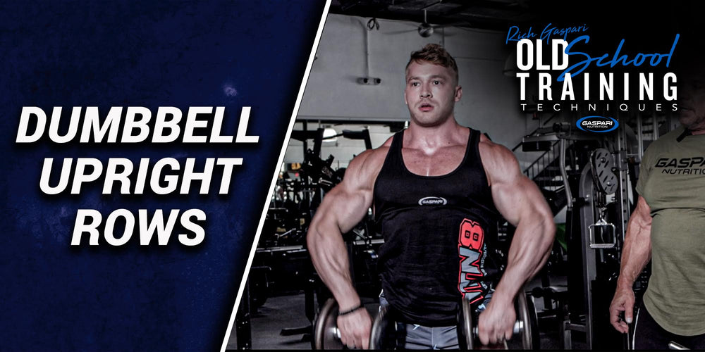 Dumbbell Upright Rows Supersetted with Front Raises
