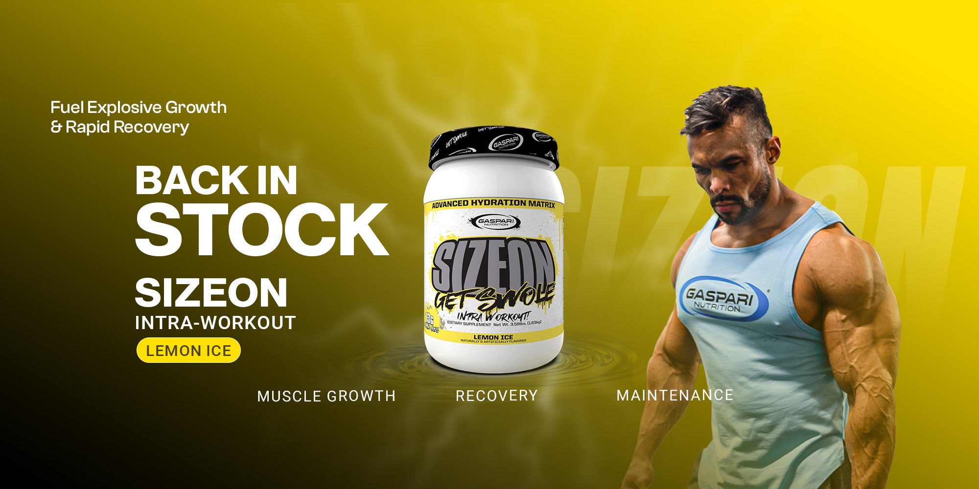 Back in Stock SizeOn - Gaspari Nutrition
