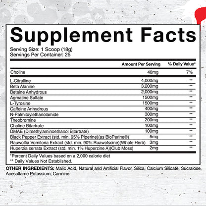 SuperPump Aggression - Next-Gen Pre-Workout