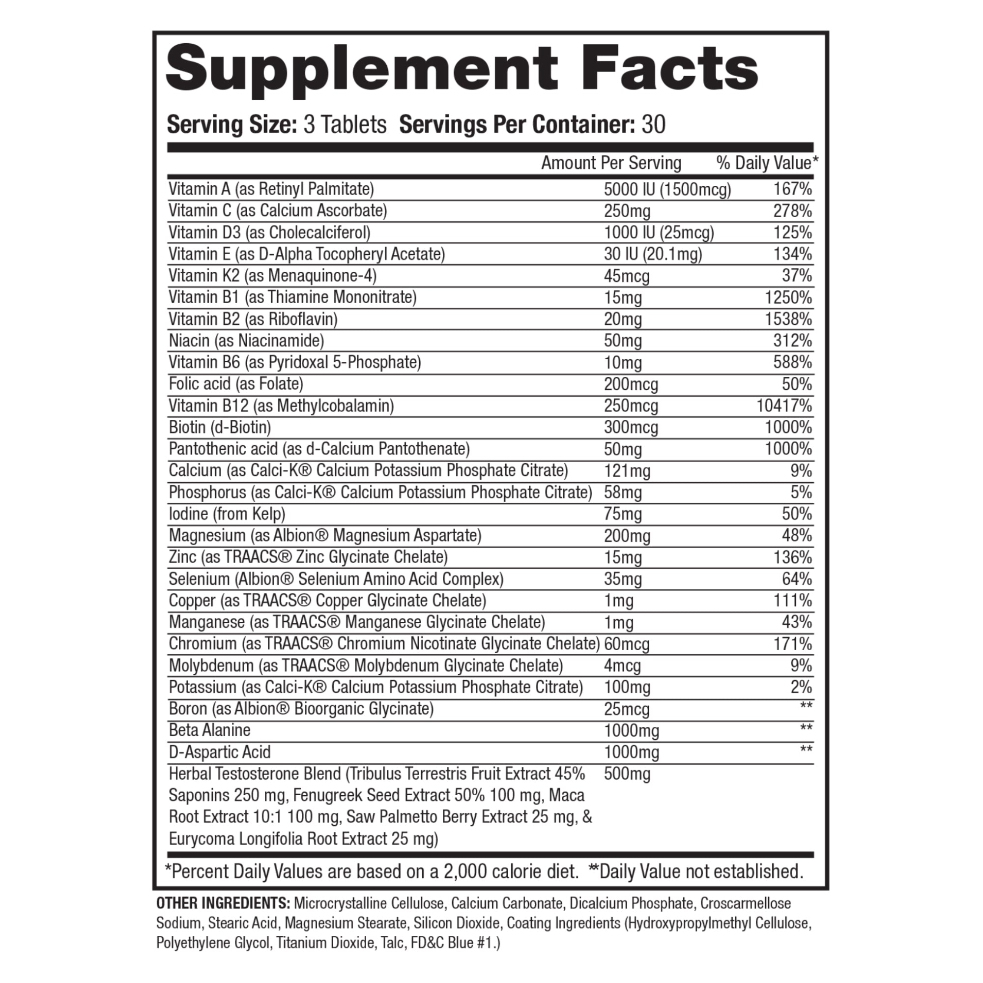 Anavite XT - Sports Multi-vitamin + Extreme Test Booster