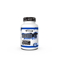 Anavite XT supplement bottle by Gaspari Nutrition, showcasing a sleek white container with bold blue and black design elements, clearly labeled 'Anavite XT Extreme Test'.