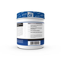 Container of Gaspari Nutrition Creatine, 300g, featuring bold text stating 'CREATINE' and 'PURE CREATINE MONOHYDRATE', with details about serving size and dietary information.
