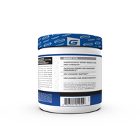 Container of Gaspari Nutrition Creatine, 300g, featuring bold text stating 'CREATINE' and 'PURE CREATINE MONOHYDRATE', with details about serving size and dietary information.
