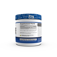Container of Gaspari Nutrition Creatine, 300g, featuring bold text stating 'CREATINE' and 'PURE CREATINE MONOHYDRATE', with details about serving size and dietary information.
