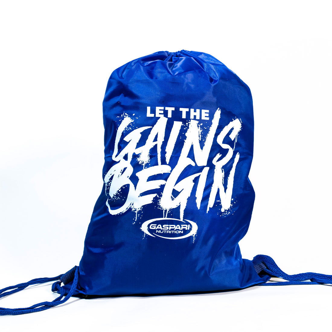 Blue Gains Drawstring Bag - Gaspari Nutrition 