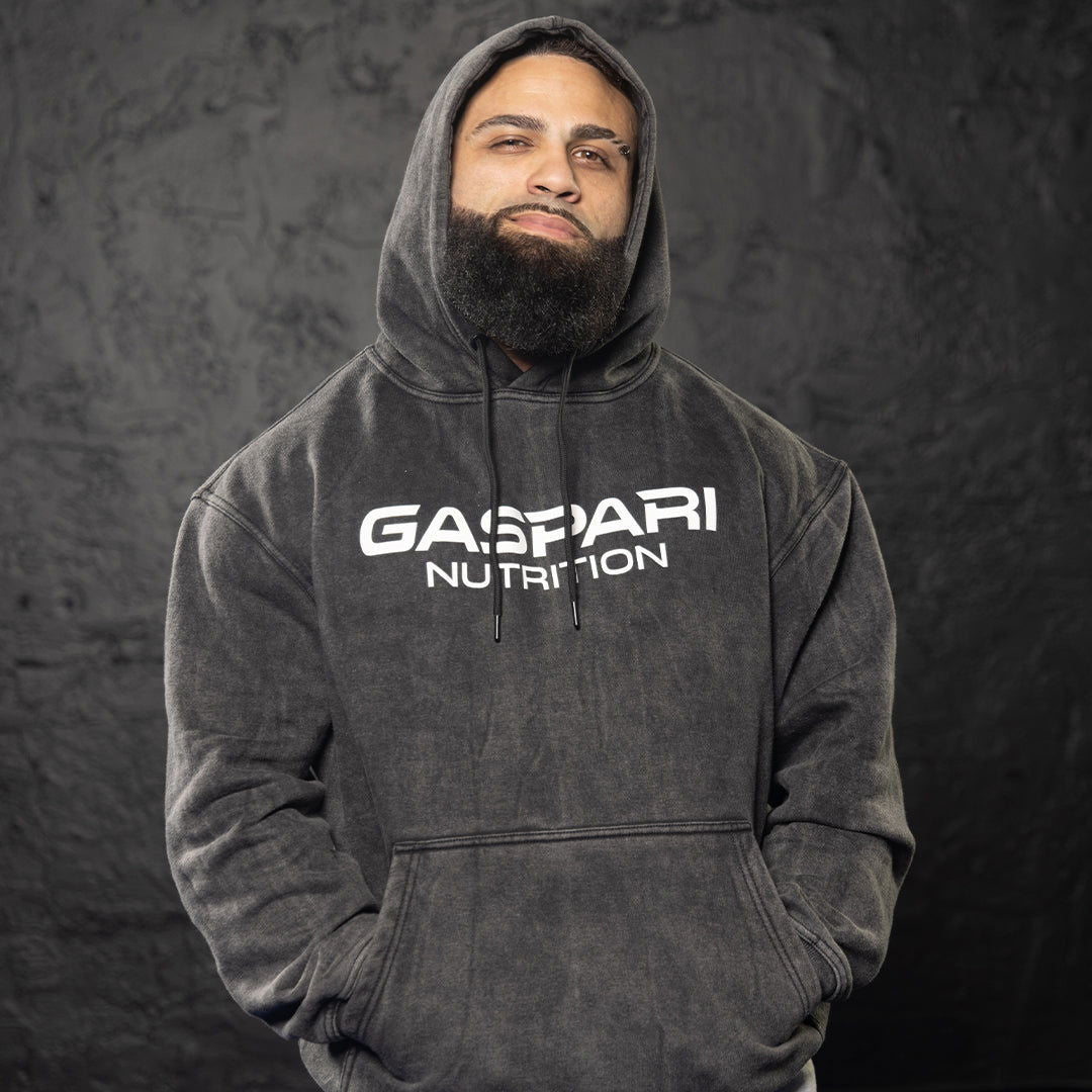Gaspari Acid Wash Hoodie | Black - Gaspari Nutrition - #tag1# - #tag2# - #tag3# - #tag4#