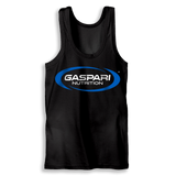 Gaspari Black Tank Top ( Blue and White Logo ) - Gaspari Nutrition