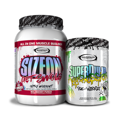 Get Swole Stack with SizeOn and SuperPump Aggression designed for maximum performance.