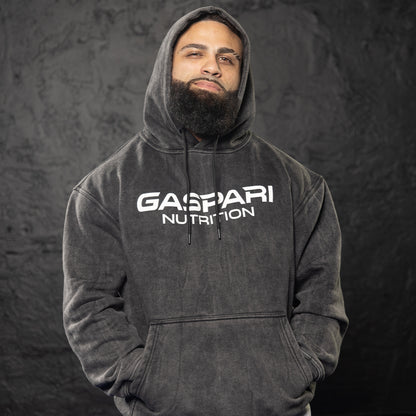 Gaspari Acid Wash Hoodie | Black