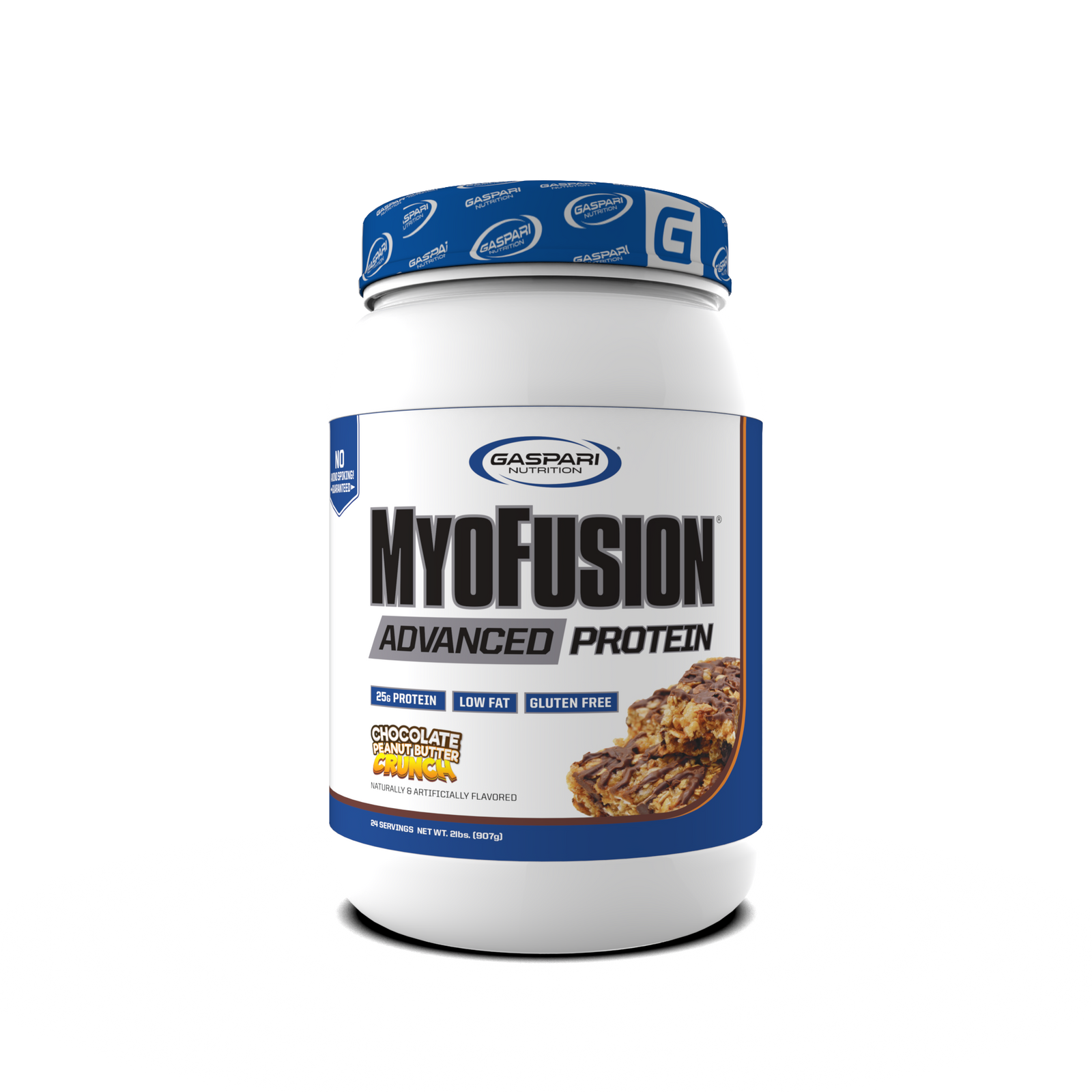 MyoFusion Advanced Protein - Birthday Cake flavor packaging, emphasizing the protein blend’s appeal.