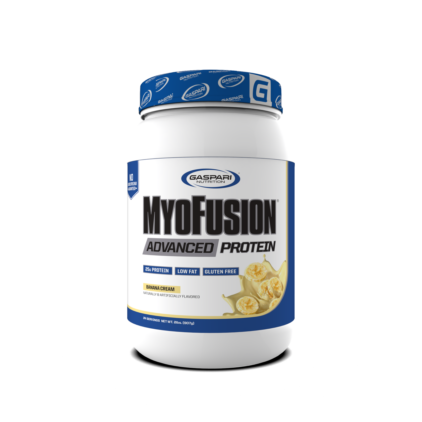 MyoFusion Advanced Protein - Milk Chocolate flavor packaging, highlighting its delicious protein blend.