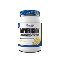 MyoFusion Advanced Protein - Milk Chocolate flavor packaging, highlighting its delicious protein blend.