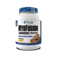 MyoFusion Advanced Protein packaging, illustrating the quality and features of the protein blend.
