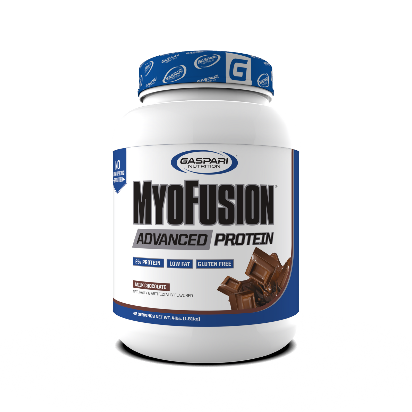 MyoFusion Advanced Protein - Strawberries and Cream flavor, showcasing a tasty protein blend choice.