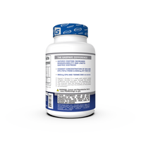 Gaspari Nutrition Omega-3 supplement bottle showcasing high strength enteric coated fish oil with 2400mg per serving. Clear labeling and modern design highlight product benefits.