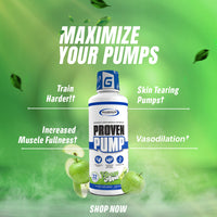 Gaspari Nutrition's Proven Pump liquid muscle volumizer for skin tearing pumps and improved muscle fullness.