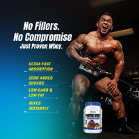 Muscular athlete using Gaspari Proven Whey – 100% Hydrolyzed Whey Protein Isolate in workout, emphasizing its benefits as a high-quality Whey Protein.