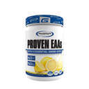 Gaspari Nutrition PROVEN EAAs™ with 9 Essential Amino Acids in Lemon Ice flavor, featuring 6g vegan fermented BCAAs and 9g total amino acids.