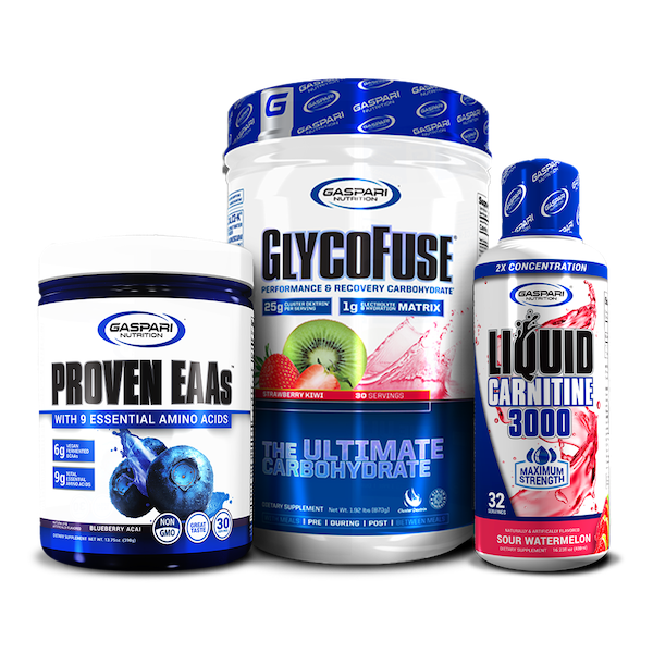 Visual of GlycoFuse carbohydrate supplement featuring strawberry kiwi flavor, highlighting performance and recovery benefits.