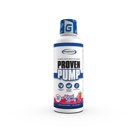 Bottle of Proven Pump by Gaspari Nutrition featuring a mixed berry flavor, designed as a liquid muscle volumizer.