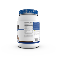 Another view of Gaspari Proven Whey – 100% Hydrolyzed Whey Protein Isolate tub showing details related to Whey Protein nutrition.