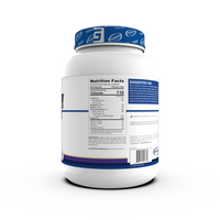 Gaspari Proven Whey – 100% Hydrolyzed Whey Protein Isolate tub with clear labeling emphasizing high protein levels and low calories.