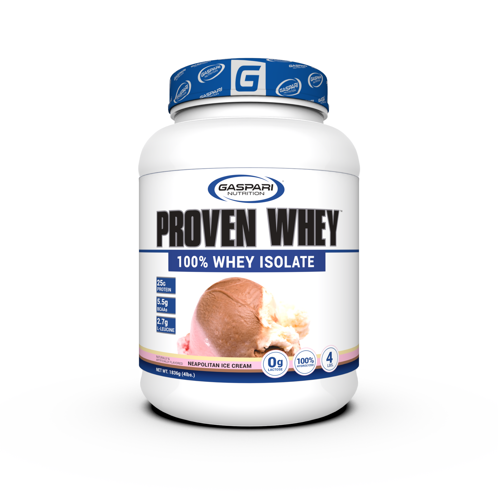Example of Gaspari Proven Whey – 100% Hydrolyzed Whey Protein Isolate options, highlighting flavors available for optimal Whey Protein enjoyment.