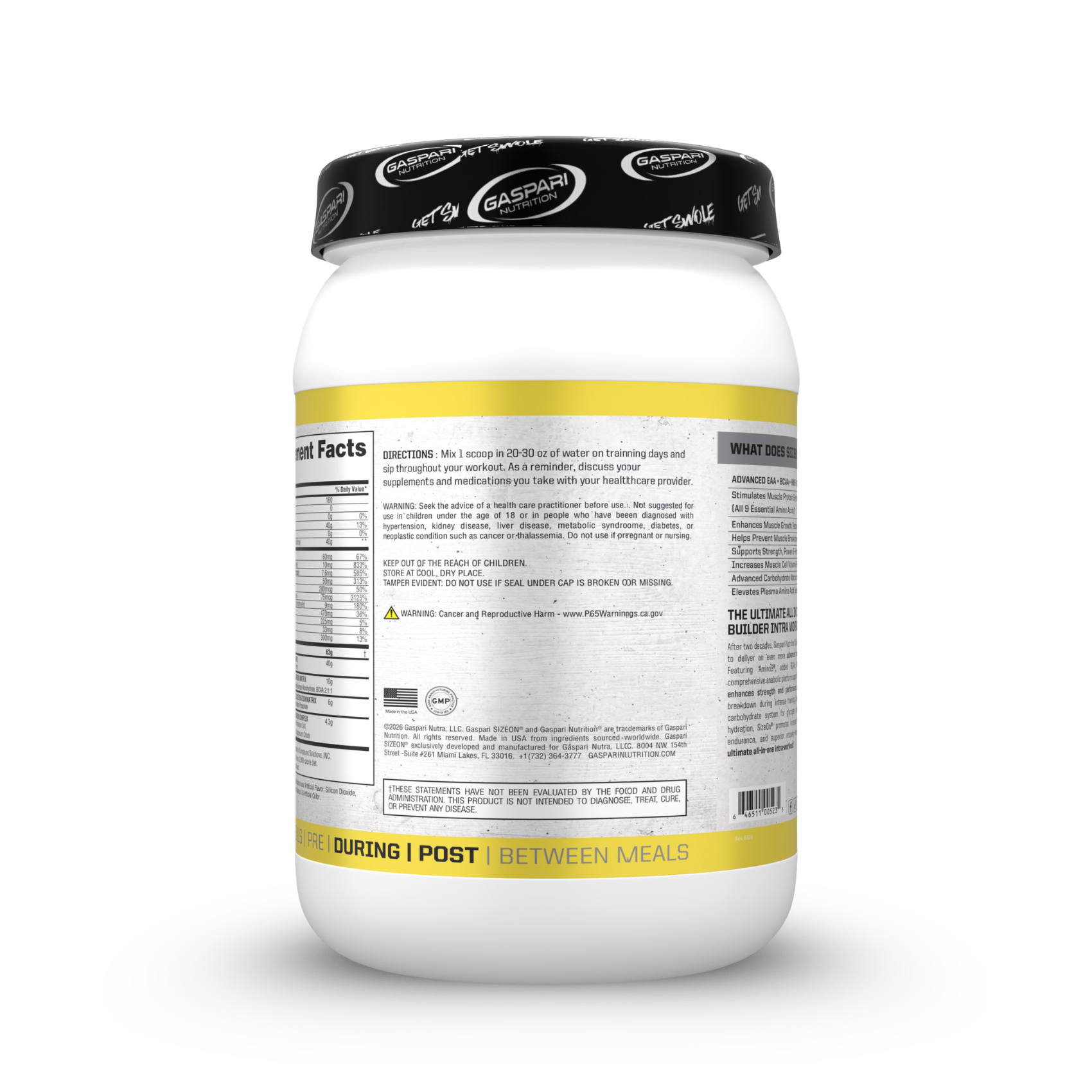 Intra-Workout SizeOn – Boost Muscle Growth & Recovery – Gaspari
