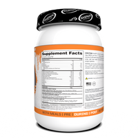 Nutritional information for SizeOn Get Swole Orange Cooler, suited for Intra-Workout recovery.