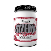 SizeOn Get Swole container featuring an advanced hydration matrix for Intra-Workout support.