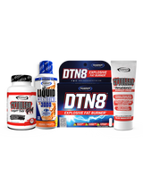 Gaspari Nutrition Summer Shred Stack featuring Cytolean Nighttime PM, Liquid Carnitine 3000, DTN8 Explosive Fat Burner, and Cytolean Thermogenic Workout Cream, designed to support summer fitness goals.