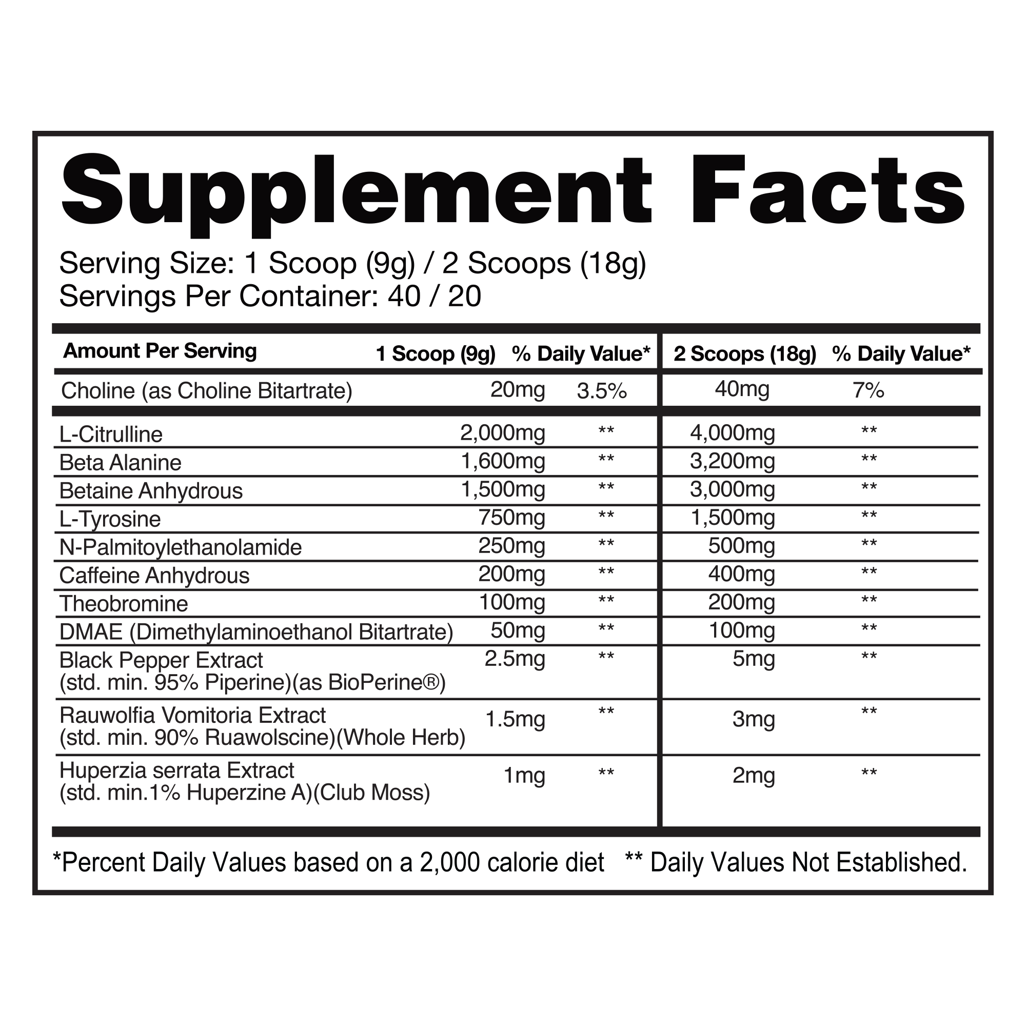 Supplement Facts