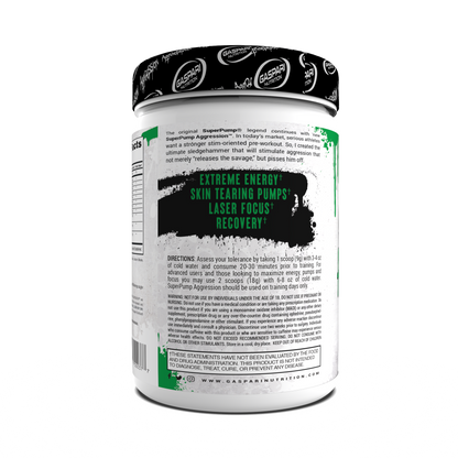 Pre-Workout SuperPump Aggression – Next-Gen Energy & Pump Booster (20/40 Serving) (Japan)