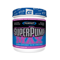 Gaspari Nutrition SuperPump Max pre-workout container in Orange Cooler flavor, optimized for muscle endurance.