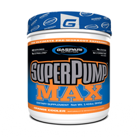 Gaspari Nutrition SuperPump Max pre-workout supplement with nutritional information, perfect for athletes seeking peak performance.