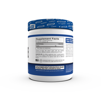 Supplement facts label for Gaspari Nutrition Taurine, highlighting the benefits of taurine for hydration and performance optimization.