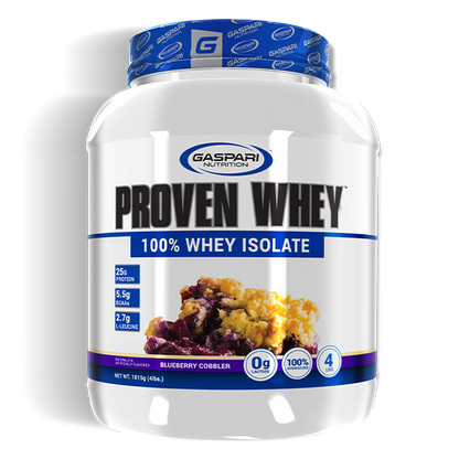 Proven Whey blueberry cobbler whey protein isolate by Gaspari Nutrition