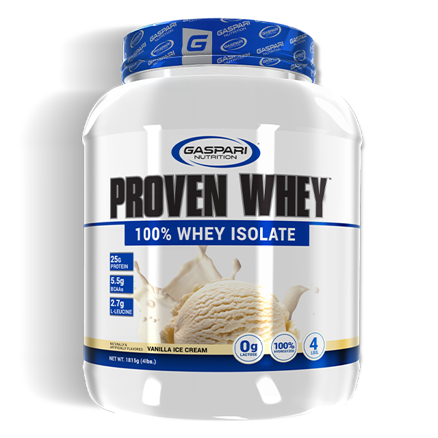 Proven Whey vanilla whey protein isolate by Gaspari Nutrition