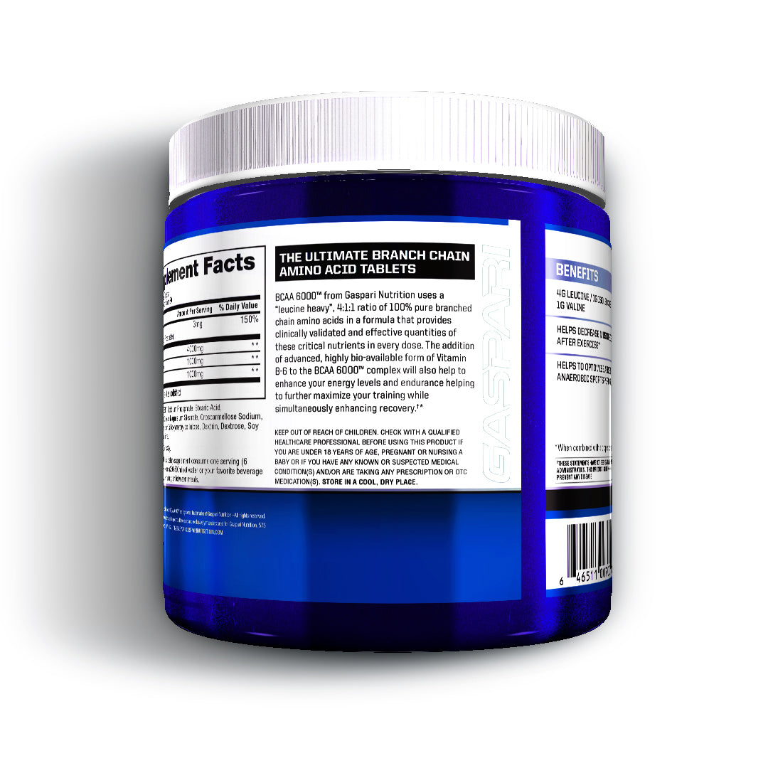 BCAA 6000™ - Tablets - Gaspari Nutrition