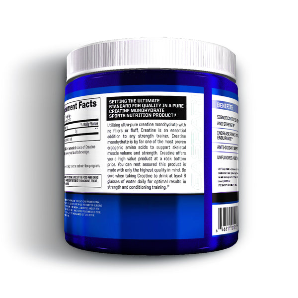 Gaspari Nutrition Pure Creatine Monohydrate, 5g of Pure Creatine, Boost  Muscle and Size (Unflavored, 60 Servings)