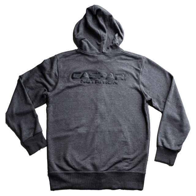 Gaspari - Athletic Slim-Fit Zipper Hoodie (Charcoal)