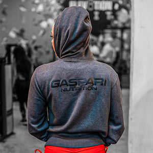 Gaspari - Athletic Slim-Fit Zipper Hoodie (Charcoal)