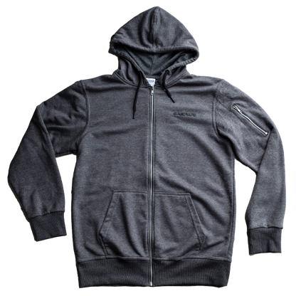 Gaspari - Athletic Slim-Fit Zipper Hoodie (Charcoal)