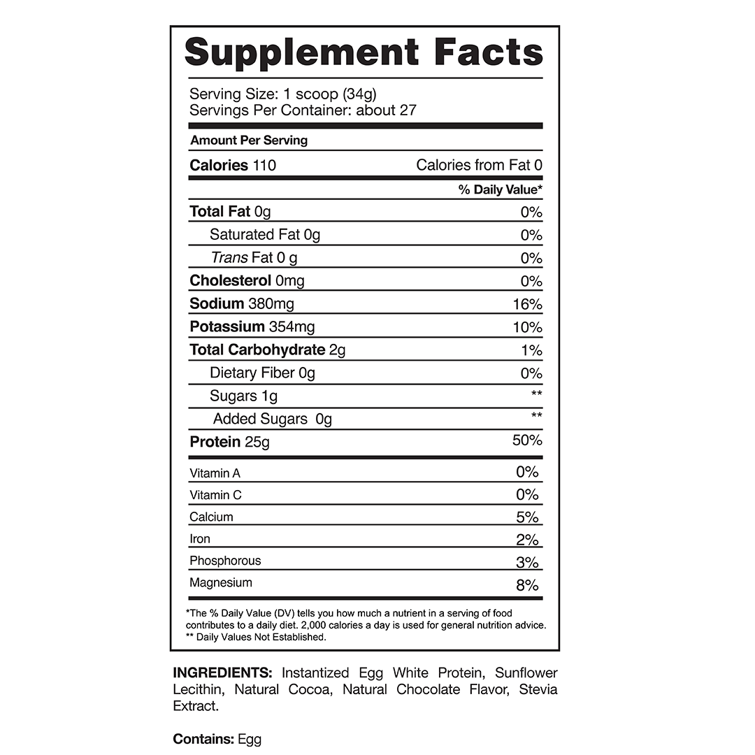 PROVEN EGG™ - Gaspari Nutrition Supplement facts