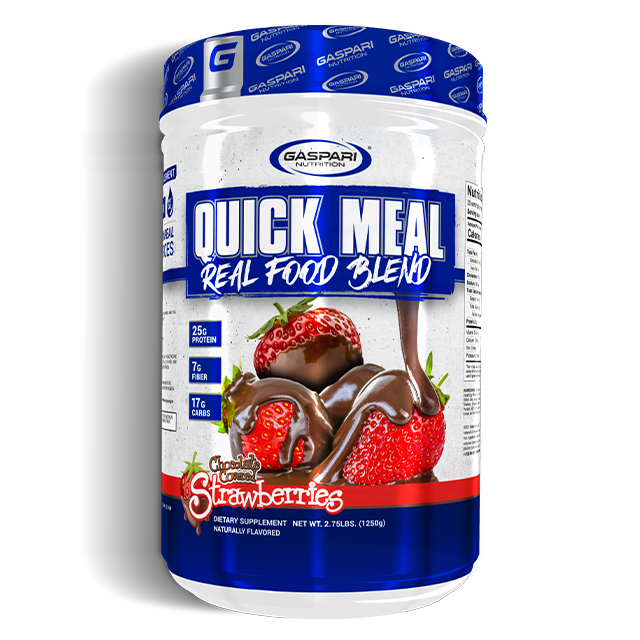 Gaspari Nutrition, Quick Meal, Real Food Blend, Chocolate Covered Strawberries